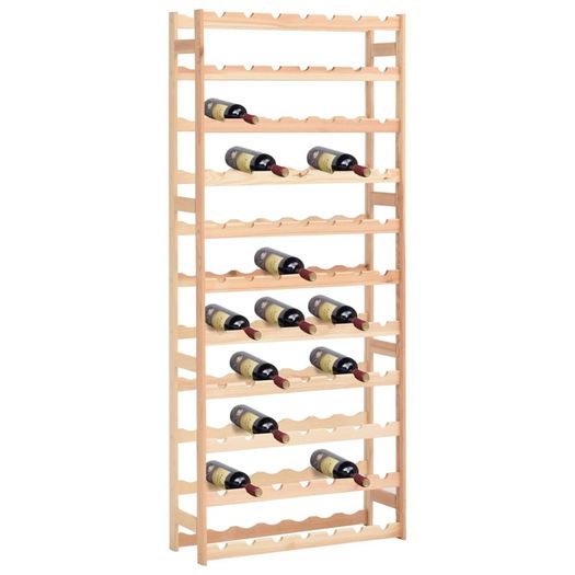 BN Wine Rack for 77 Bottles Pinewood