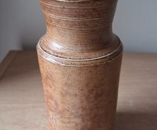 Vintage stoneware ink bottle