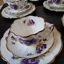 Rare Antique Melba Bone China "Violets" Tea Set Image 9
