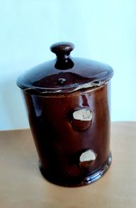 Old glazed jar