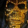 Skull mask gold chrome Image 5