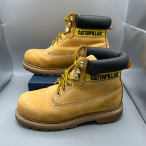 Caterpillar Walking Machine Tan Nubuck Boots - Size Youth\Kids UK 3 EU36 Wide
