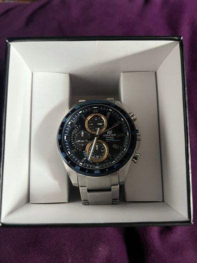 Casio edifice Solar Powered Chronograph EQS-900DB-2AV carbon Exclusive Stainless Steel Classic Analogue Watch