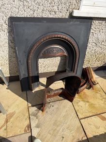 cast iron fireplace and insert