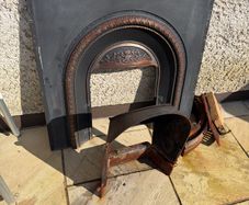 cast iron fireplace and insert