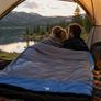 2 Man Sleeping Bag 230 x 160cm Cotton Lined Double Sleeping Bag 3 to 4 Season Camping Blanket Image 2