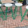 bar stools  x4.   28 and half inches high and seat is 14 inches in diameter Image 5