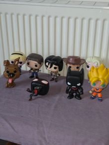 9 Funko Pop Figures