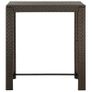 Garden Bar Table Brown 100x60.5x110.5 cm Poly Rattan Image 4