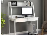 main image for ad BRAND NEW 2 drawers office desk made of MDF wood and steel office work desk home computer desk with books/ photo shelf 120 x 55 x 145 cm