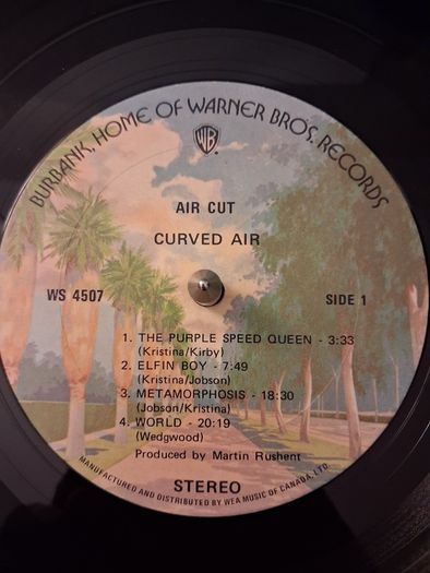 Curved Air - Air Cut - 1973 vinyl LP/ Gatefold