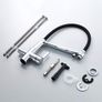 3 Way Kitchen Tap For Filter Water Purifier, Black Sink Mixer With Shower Head Image 3