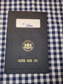 Vintage Ulster Bank savings book