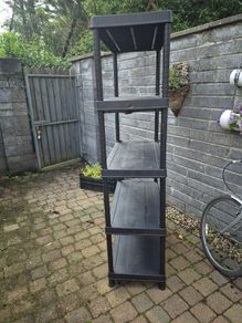 Plastic shelving unit