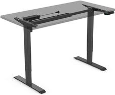_Height-adjustable desk Electrically height-adjustable table frame 2-fold telescope, ergonomic sit-stand table with memory control (frame only - black)