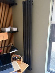 Electric Plug-In Black Vertical Radiator