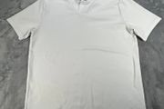 Mens White ARNE Luxe Polo Shirt - Size M - Lyocell - Made in Portugal