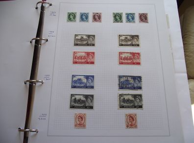 A valuable comprehensive collection of Elizabeth II stamps, hinged in the album (1952-2000)