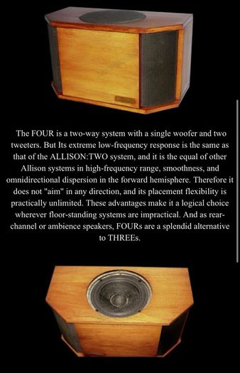 Allison Four speakers