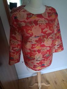 Stunning Biba Oriental Style Top Size 12-14