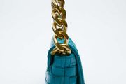 Zara Leather Shoulder Bag With Chain