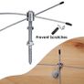 T316 Stainless Steel Trellis for Climbing Plants,Complete Set Wall Brackets and diameter 3 mm Steel Cable( 8 Holders,10m Rope ) Image 5