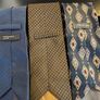MENS TIES BUNDLE x9 Patterned Striped Polyester Office Formal Neck Tie Job Lot Image 3