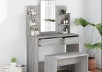 Dressing Table Set Grey Sonoma 86.5x35x136 cm (FREE SHIPPING)