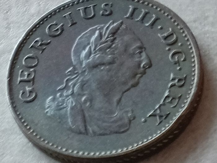 1806 George III Irish Hibernia Farthing
