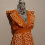 RIVER ISLAND Orange floral frill detail beach maxi dress,  NEW WITH TAGS Image 7