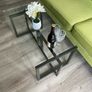 Glass Top Coffee Table and matching Side table Image 7