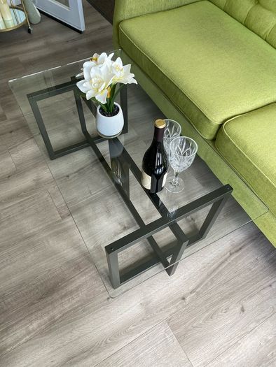 Glass Top Coffee Table and matching Side table
