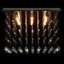 Ceiling Lamp with Crystal Beads Silver Cubic G9 Image 3