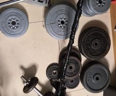 Home Weight Gym Set Barbells, Dumbbells & Plates Great Starter Bundle