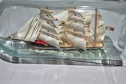 vintage ship in a bottle