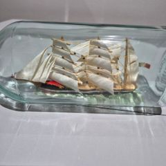 vintage ship in a bottle