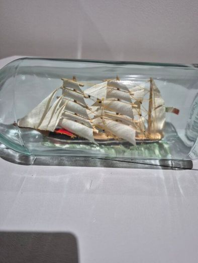 vintage ship in a bottle