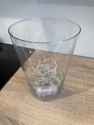 large glass vase