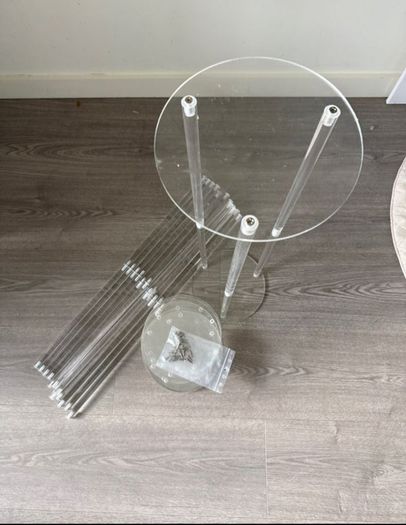 Acrylic Wedding Props Flower Stand, Transparent Stage Decoration, Party Tabletop Aisle Decor