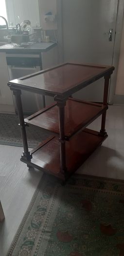 antique wooden trolley offers