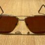 Vintage Menrad Aviator Gold Frame Sunglasses 70s Image 5