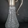 Cut Glass Silver Plated Claret Jug Image 2