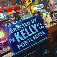Kelly's Portlaoise enamel haybarn sign