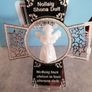Newbridge Silver hanging Cross with Porcelain Angel Image 3