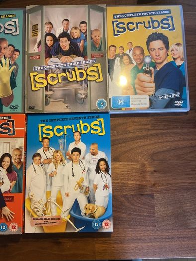 Scrubs box sets dvd The complete 1st - 7th Series priced individually below