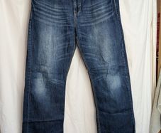 Diesel Hudson Mens Jeans W36 L32 Blue Faded Denim Straight Fit 100% Cotton