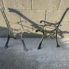 Metal bench ends