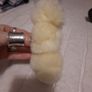 faux fur hair grip Image 2