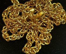 18k Gold Chain Wheat Link