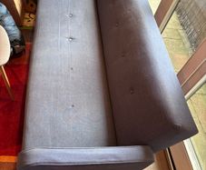 Grey fabric sofa bed
